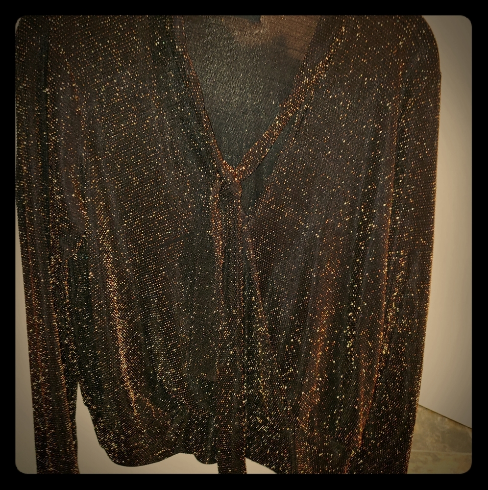 Black & Gold Blouse